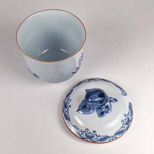 Rorstrand East Indies Blue and White Floral Sugar Bowl Honey Jar Ostindia Sweden - Picture 7 of 7