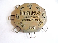 Vintage Hastings Mfg Co Aero-Type Spark Plug Gage Gauge