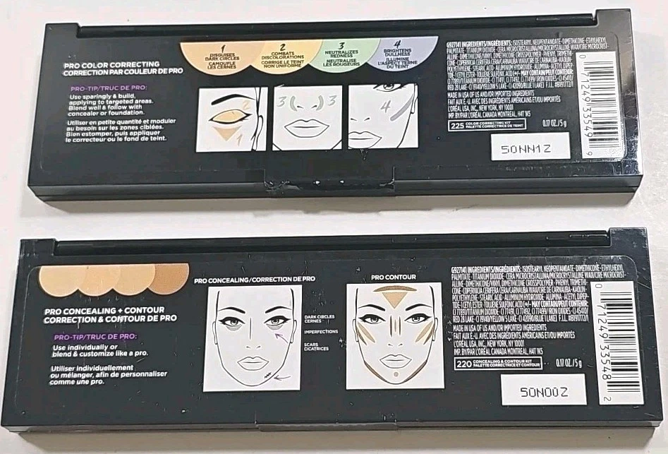 L'Oréal Paris Infallible Total Cover Concealing/Contour Kit~220/225~Rare Sealed - Image 4 of 4