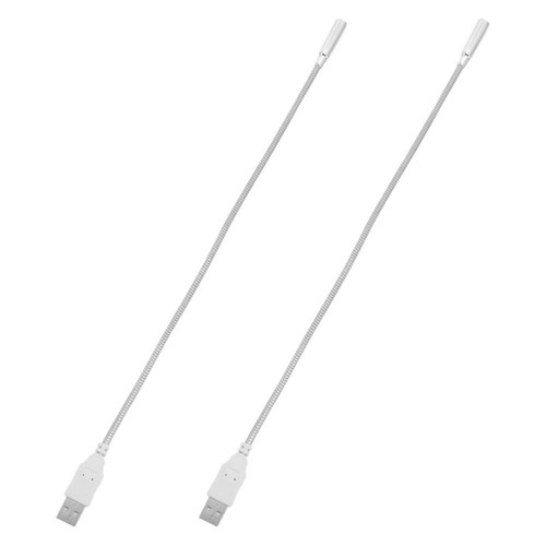2 szt. Klawiatura Światło Lampa komputerowa Elastyczna USB Regulowana gęsia szyja - Zdjęcie 12 z 12