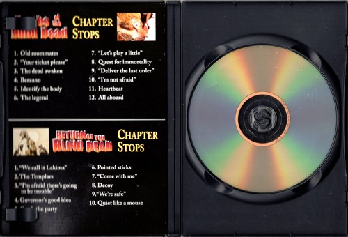 TOMBS & RETURN of the *BLIND DEAD* Spanish Zombie HORROR Anchor Bay DVD w/insert - Picture 3 of 3