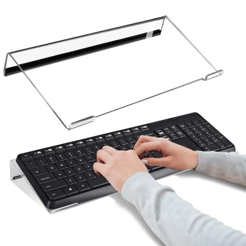 Acrylic Computer Keyboard Stand 78-Keys Keyboard Riser Lift Tray Non-slip Ho _wa - Bild 5 von 11