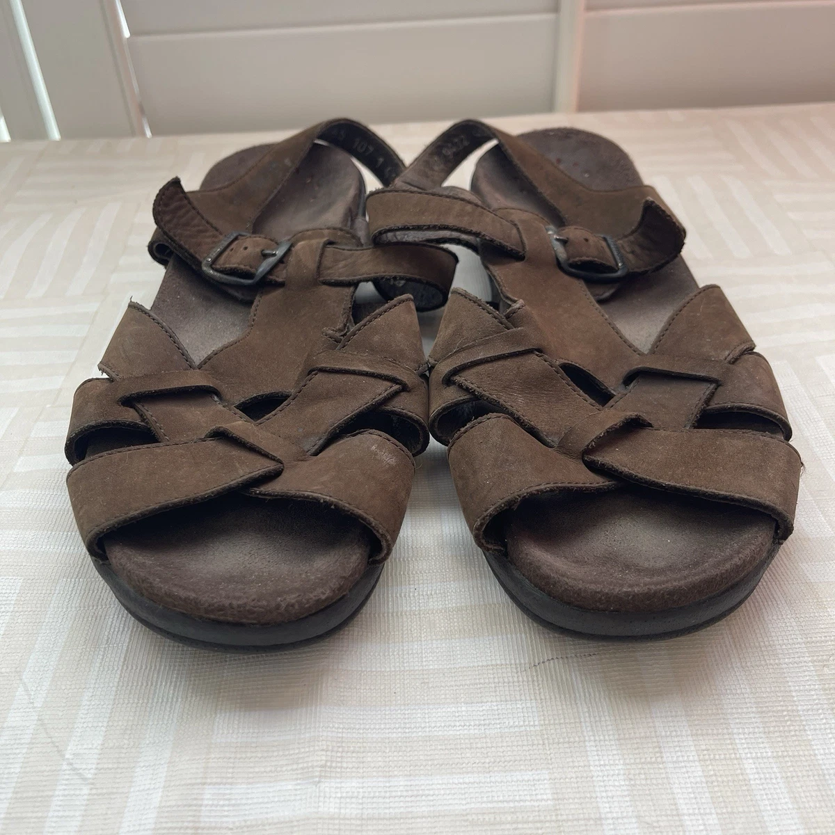 Mephisto Zeus Desert Buffalo Mens Sz 43/9 FISHERMAN Buckle SANDALS Womans Sz 13 Zach Fit. | Mephisto USA main image 2