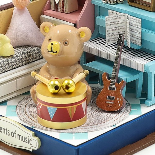 Avizar, Mini Sala de Música DIY con Luz LED y Accesorios, Colorido - Imagen 2 de 3