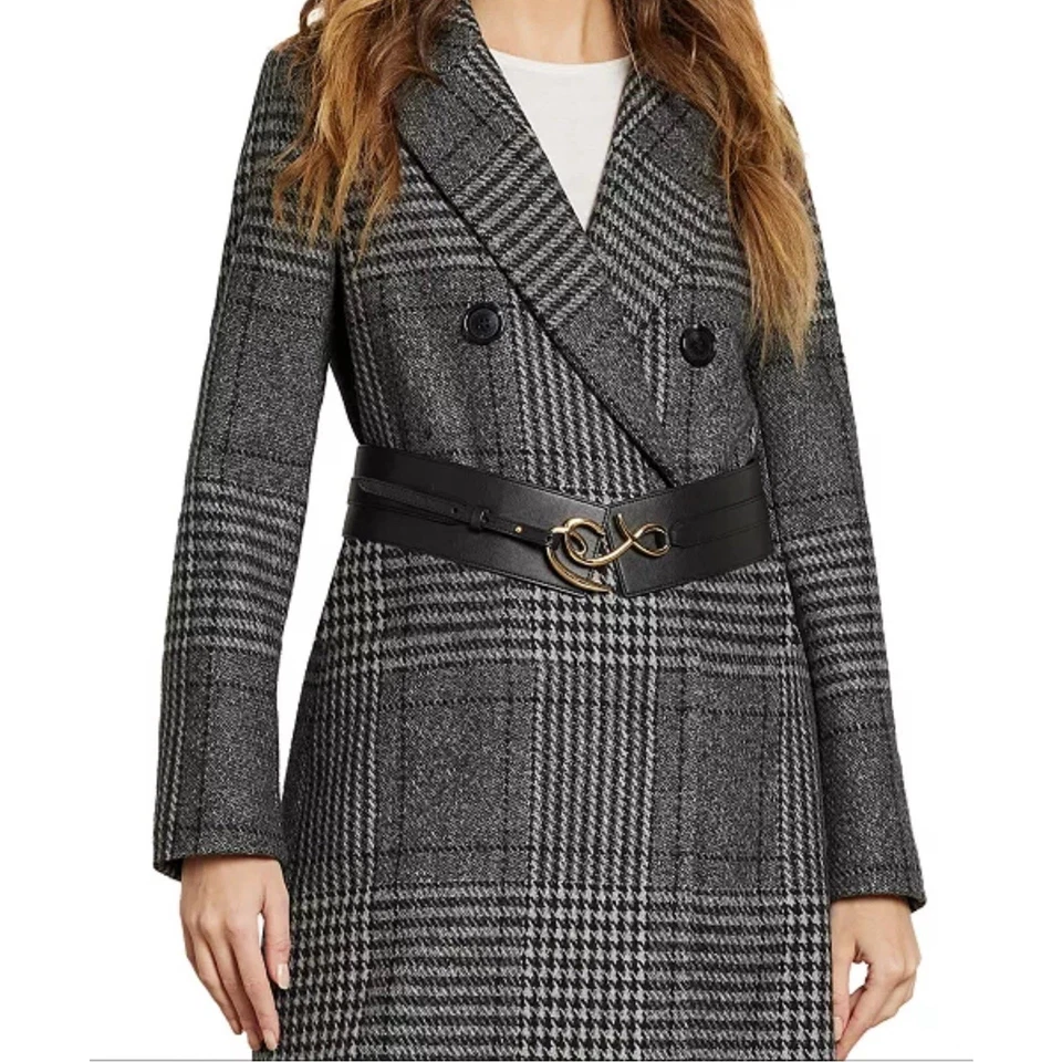 SAM EDELMAN Gancho Cuero Genuino Mujer Corsé Ancho Cinturón S Foto 3 de 4