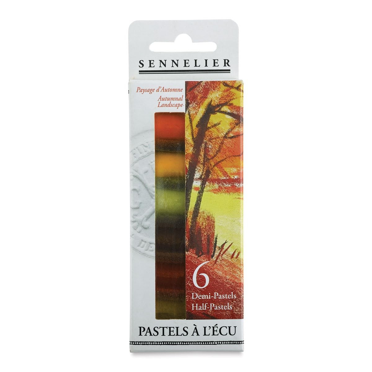 SENNELIER Extra Zachte Half Pastel 6 Stokken Set, Set van 6, Smaragd Zee