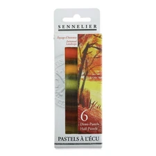 Sennelier Extra-Soft Half Pastel 6 Stick Set, Set of 6, Autumn Kitchen