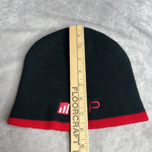 RP Strength Knit Black Beanie Cap Embroidered Logo - Picture 3 of 9