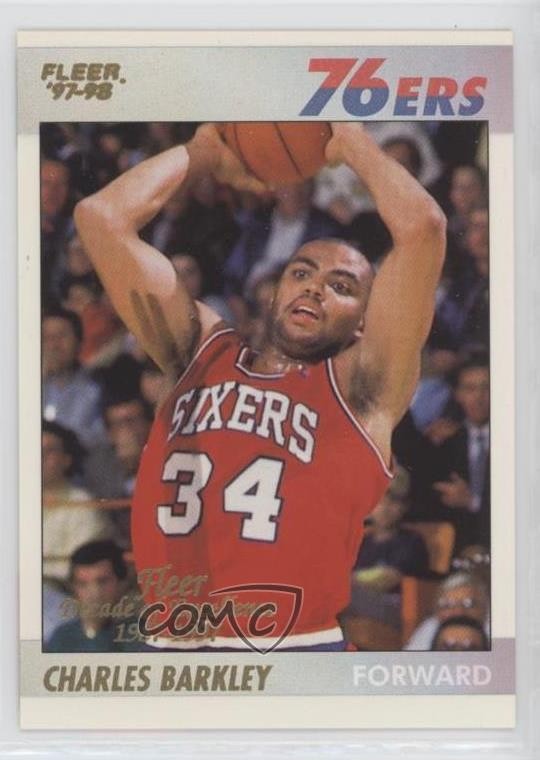 1997-98 Fleer Decade of Excellence Rare Traditions Charles Barkley #1 HOF px8