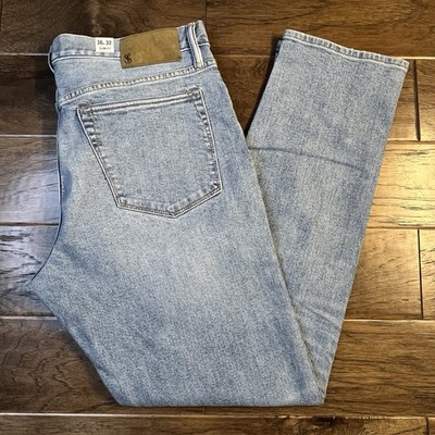 Todd Snyder Slim Fit Stretch Destroyed Jeans Men s 36x32 Indigo Denim New $158