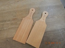 Vtg Rustic Primitive 2 Butter Kilner Paddles Wooden Butter Pats 9"