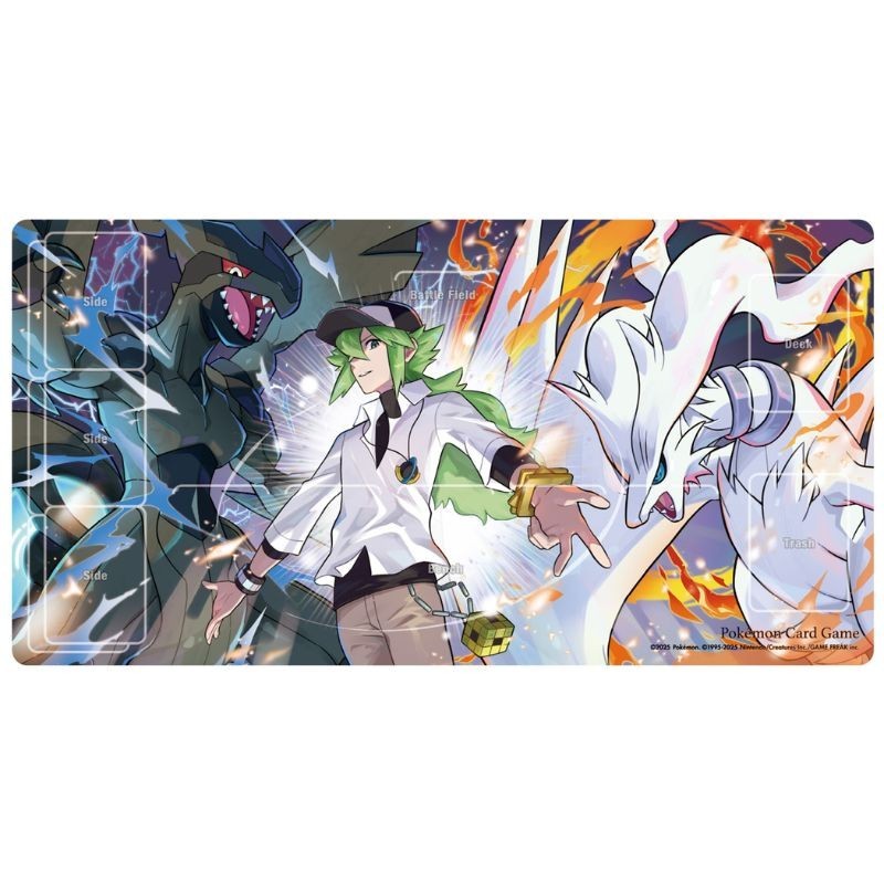 Pokemon Center Original Play Mat N & Reshiram & Zekrom JAPAN