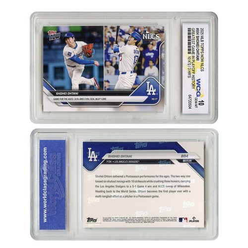2025 Topps SHOHEI OHTANI Greatest Game in Playoff History Card #884 GEM MINT 10 - Bild 1 von 5