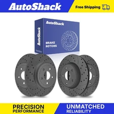 Front Rear Drilled Slotted Brake Rotors Set for Jeep Grand Cherokee 3.6L