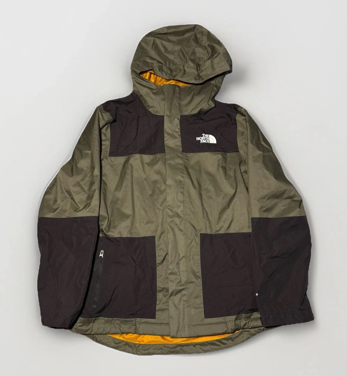 The North Face Freedom Tri Climate Jacket Boys Olive Green Black Size Large