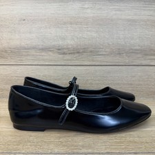 J.Crew Mary Jane Black Patent Ballet Flats Women's Sz 9 Classic Preppy Coquette
