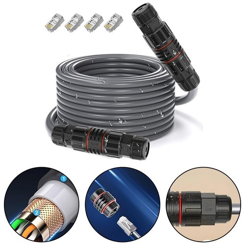 Flexible Platzierung 75 Fu? f??r Starlink Kabelverl?ngerung f??r optimale Konn - Afbeelding 6 van 9