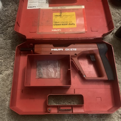 #ad #ad Hilti DX E72 Power Actuated Nail Fastening Tool W Case $160.87