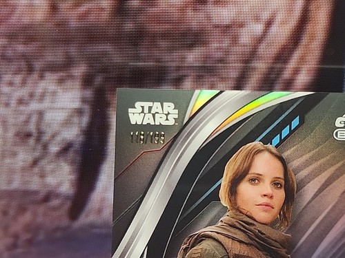 2024 Topps Chrome Black Star Wars Jyn Erso Rainbow Refractor #/199 - Picture 8 of 10