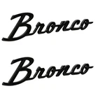 21 thru 26 Ford Bronco OEM Gloss Black Letter Script Fender Emblems M-1447-BSGS