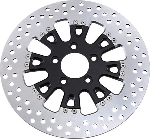 Roland Sands Design Traction 11.8in. Two-Piece Brake Rotor, Black Ops Rear - Picture 1 of 3