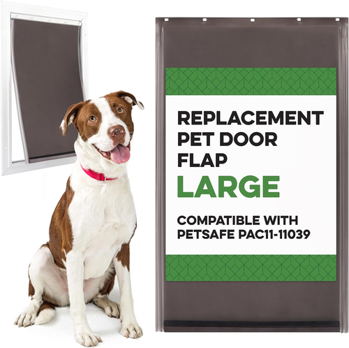 Ersatzklappe Für PetSafe Freedom Hundetür – 2 Standard + 1 Isolierte Klappe, 26,7x41,8 Cm