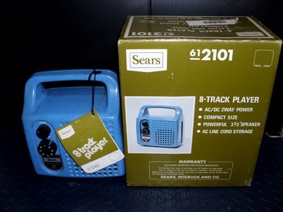 8 TRACK PLAYER  SEARS RETRO PLAYER W/ ORIGINAL  BOX & TAG