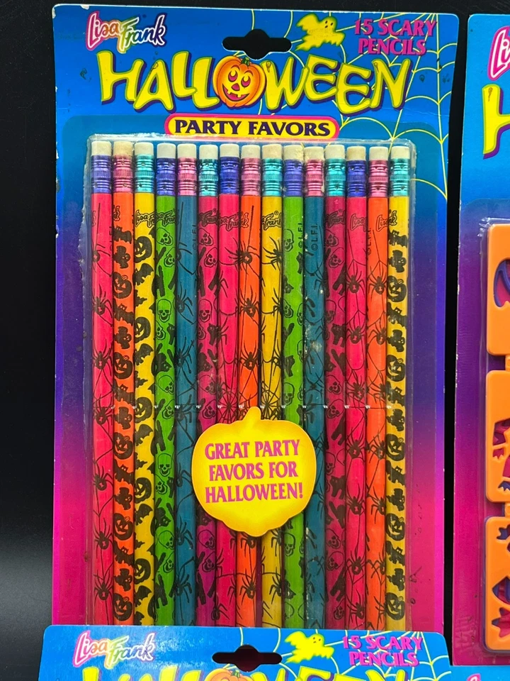 Favores y lápices vintage de fiesta de Halloween de Lisa Frank Foto 2 de 4