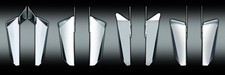National Cycle Switchblade Chrome Lower Deflectors - N76609