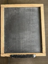 Vintage Primitive Two Sided Chalkboard With Chalk Tray
