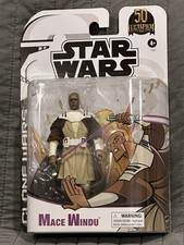 Star Wars Black Series Mace Windu Jedi Clone Wars 50th Walmart Hasbro 2021