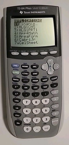 TI-84 Plus Silver Edition grafischer Taschenrechner Klassenzimmer Schule 