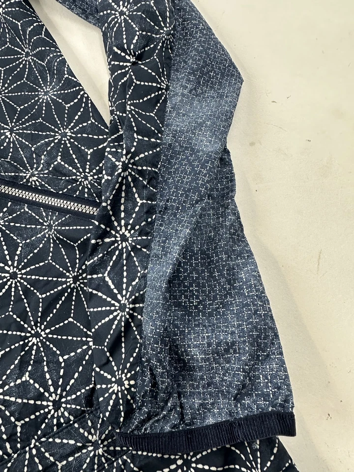 Lululemon Jacket Womens 6 Blue Geometric Print Asymmetrical Zip Hoodie Pullover - Image 2 of 4