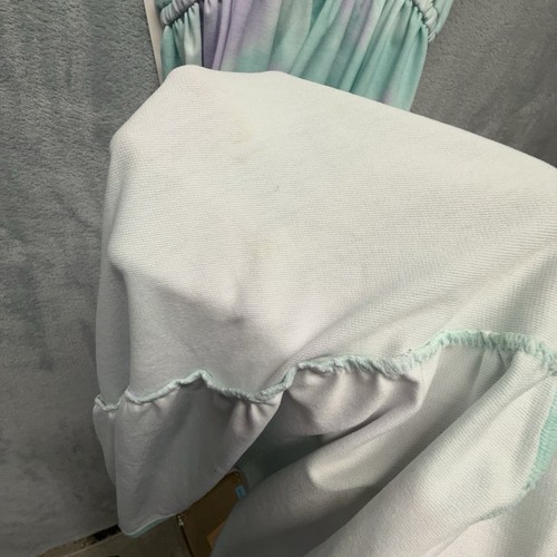 32 DEGREES COOL GIRL TIERED SUMMER TIE DYE DRESS AQUA/PURPLE TIE DYE XL 14/16NWT - Picture 11 of 14
