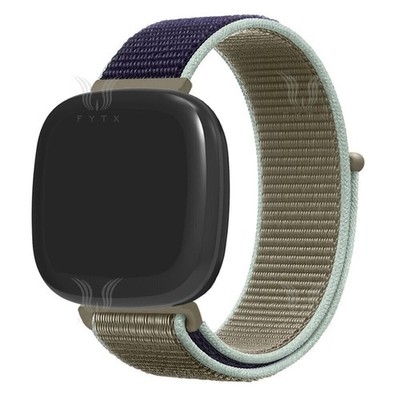 Band For Fitbit Versa 4 Versa 3 Sense 2 Sense Woven Nylon Loop Sport Wrist Strap