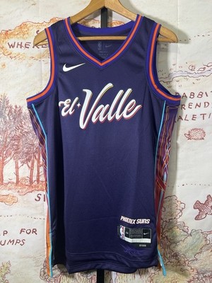Nike Phoenix Suns El Valle City Edition Jersey 44 M Purple NWT