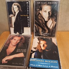 Michael Bolton Cassette Lot Soul Provider Man Loves Woman Timeless One Thing Vtg