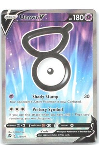 Unown V (Full Art) 176/195 Silver Tempest
