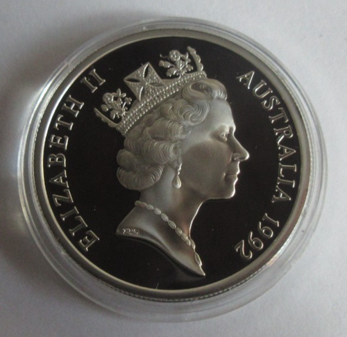 1992 Queen Elizabeth II 40th Anniv 1oz .925 Silver Proof Australia $25 Coin - 第 4/6 張圖片
