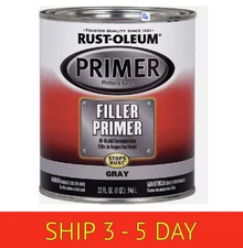 RUST-OLEUM 254863 Filler Primer, Gray, 1 Qt. (e12)
