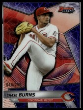 2025 Bowman's Best - Chase Burns /250 Purple Laser Refractor Reds Prospect