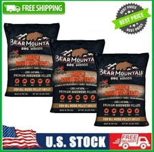 Bear Mountain Premium BBQ Woods Maple Bourbon Pecan BBQ Wood Pellet, 20lb, 3 Bag