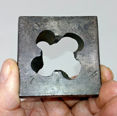 Antique Pipe-Bolt Threader 3/4'' Die Walworth Mfg. Co. Boston Mass