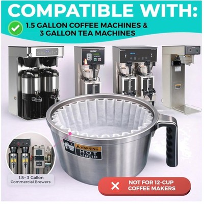 Paper Filters for 1.5-3 Gallon Coffee & Tea Machines