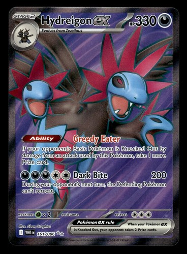 Hydreigon ex 161/086 Ultra Rare White Flare Pokemon Card