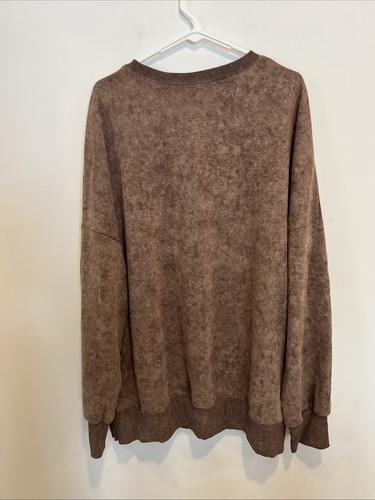 Shewin Damen lässiges Langarm Rundhalsausschnitt leichtes lockeres Sweatshirt Gr. XL - Bild 2 von 2