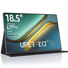 18.5" Portable Monitor UPERFECT 1920x1080 100Hz USB C Gaming Monitor With Cover