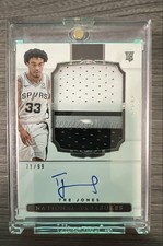 2020-21 Panini National Treasures - Rookie Patch Auto Tre Jones #150 /99 RPA