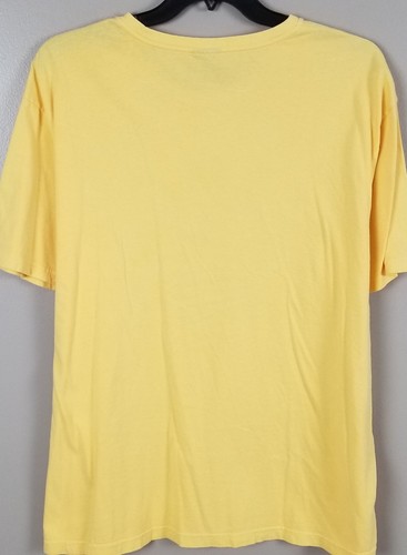 POLO RALPH LAUREN CREST MENS SHIRT YELLOW NAVY BLUE CLASSIC FIT VINTAGE NEW (XL) - Picture 7 of 10