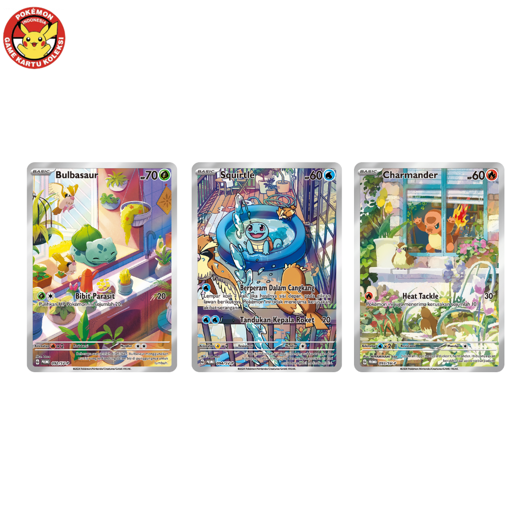 Trio Kanto Starter AR Special Deck Set Promo Shiny treasure ex